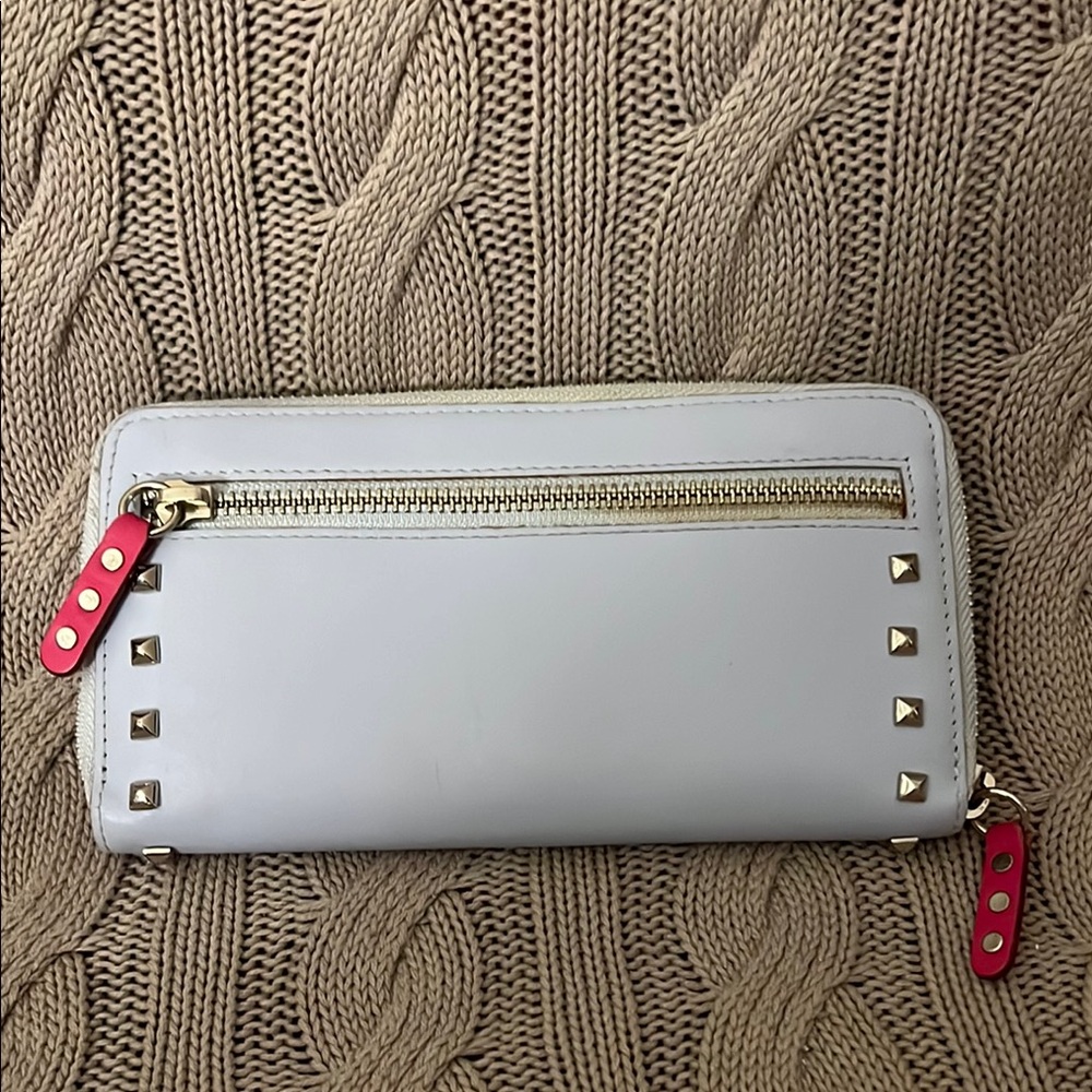 Rebecca Minkoff light sky blue Studded Wallet - Picture 2 of 5